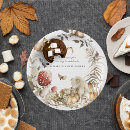 Search for mushrooms paper plates Forest