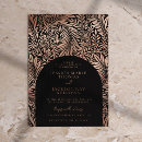 Search for black gold floral wedding invitations Botanical
