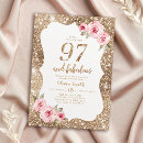 Search for 97th birthday invitations Floral
