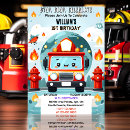 Search for fire engine birthday invitations Kids