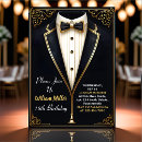 Search for black tie formal event invitations Black and gold