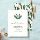 Search for elegant peacock bridal shower invitations Feathers