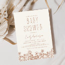 Search for beautiful baby shower invitations Terracotta