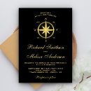 Search for nautical compass wedding invitations Beach