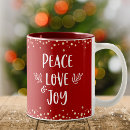 Search for peace and joy mugs Modern