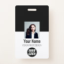 Search for black id badges Standard