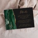 Search for green and gold wedding enclosure cards Modern