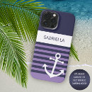 Search for purple and white stripes iphone cases For her