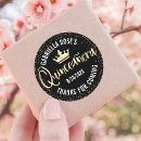Search for gold glitter crown stickers Quinceanera