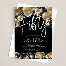 Search for gold 50th birthday invitations Fifty