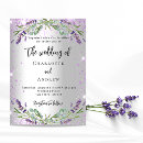 Search for lavender and silver wedding invitations Violet