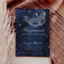 Search for navy blue masquerade party invitations Carnival sparkles