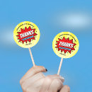 Search for superhero round stickers Cartoon