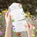 Search for wild flower wedding invitations Bohemian botanical cottage garden