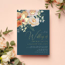 Search for teal and orange wedding invitations Script