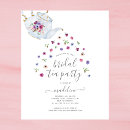Search for teapot bridal shower invitations Watercolor