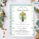 Search for blue first communion invitations Greenery