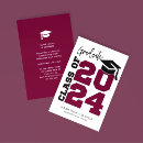 Search for maroon and black graduation invitations High school