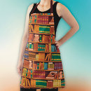 Search for book lover aprons Librarian