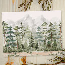 Search for watercolor forest postcards Nature