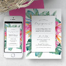 Search for tropical engagement party invitations Elegant