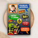 Search for comic book birthday invitations Kids