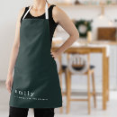 Search for plain green aprons Minimalist