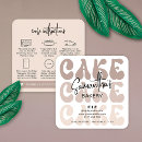 Search for wedding cake business cards Trendy
