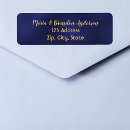 Search for midnight blue return address labels Elegant