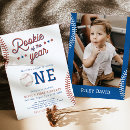 Search for rookie of the year birthday invitations Boy party