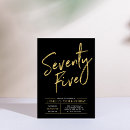Search for 75th birthday invitations Seventy five