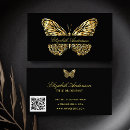 Search for butterfly business cards Gold