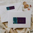 Search for purple teal return address labels Chic