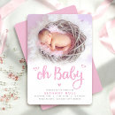 Search for chic birth announcement cards Heart