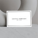 Search for simple plain white business cards Professional