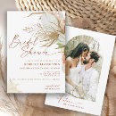 Search for tan bridal shower invitations Elegant calligraphy script