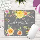 Search for gray yellow mousepads Floral
