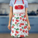 Search for cherry print aprons Watercolor