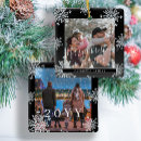 Search for double sided photo christmas tree decorations Snowflakes