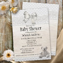 Search for lace baby shower invitations Grey
