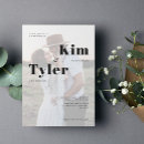 Search for photo overlay wedding invitations Modern