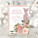 Search for blush pink bridal shower invitations Dress
