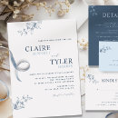 Search for simple navy blue wedding invitations Typography