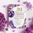 Search for girl 50th birthday invitations Modern