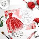 Search for red silver quinceanera invitations Elegant