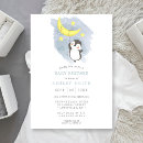 Search for penguin baby shower invitations Watercolor