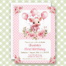 Search for piglet birthday invitations Pink