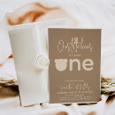 Search for sweet one party invitations Minimalist