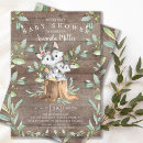 Search for wolf baby shower invitations Woodland