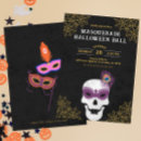 Search for masquerade ball halloween invitations Black